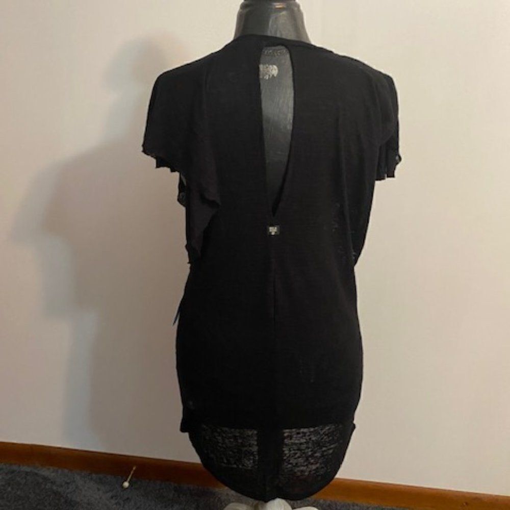 Billabong Black Lace swimsuit coverup, Size S/P - Picture 2 of 3